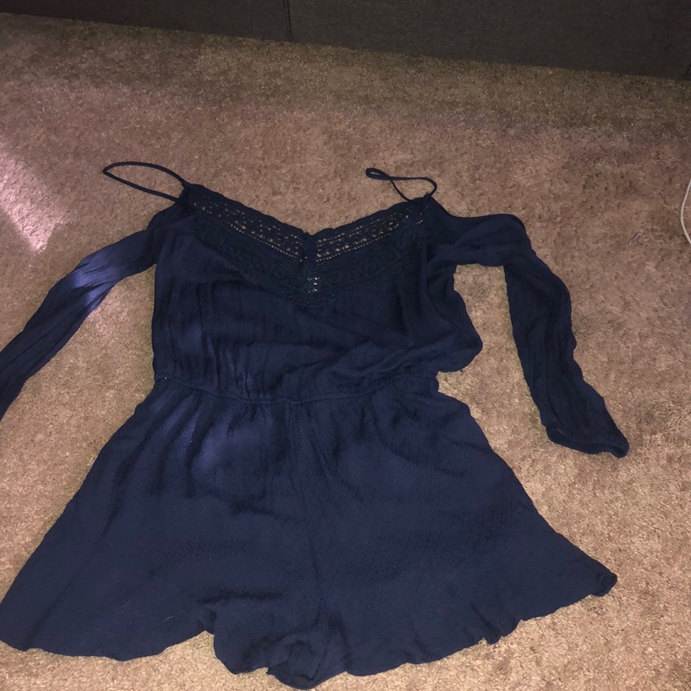 Urban Outfitters navy romper